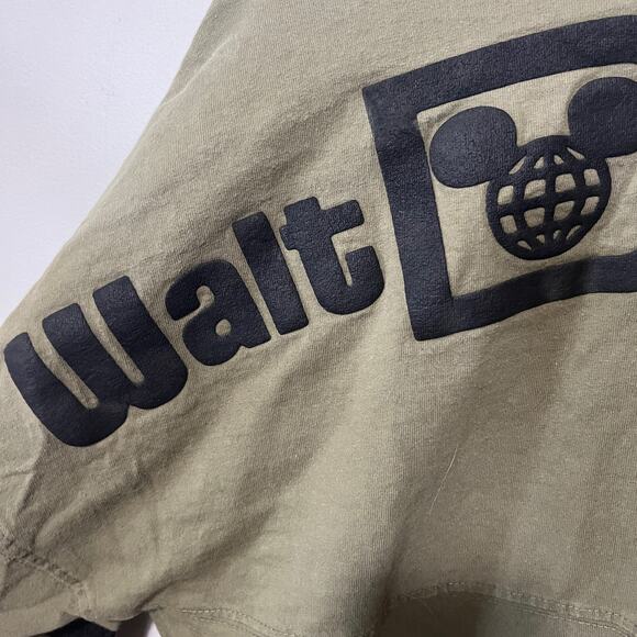 Walt Disney World Spirit Jersey Olive Women's Slouchy Sweatshirt Comfy Lounge M - Picture 6 of 11